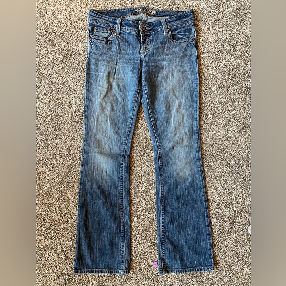 American Eagle brand. Size 10 Long. Light blue color.